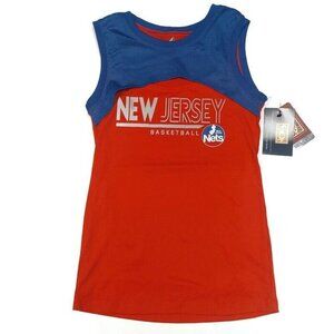 NBA New Jersey Nets Power Up Tank Top Womens Size 2XL GIII Sports Red Blue